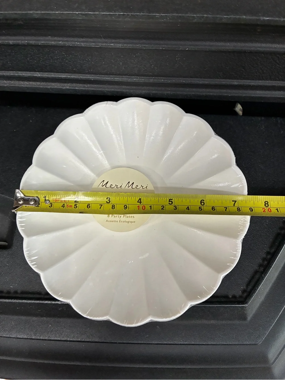 Meri Meri Eco Partyware Spring Flower Party Plates White Four 8-packs 32 Total